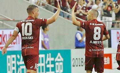 Σκόραρε ο Ποντόλσκι μετά από ασίστ του Ινιέστα (video)