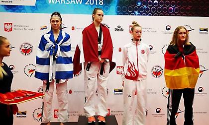 «Ασημένια» η Γιακουμοπούλου στην πρεμιέρα του Ευρωπαϊκού Πρωταθλήματος τάεκβοντο U21