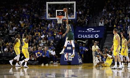 Τα highlights της νίκης των Μπακς κόντρα στους Γουόριορς (video)