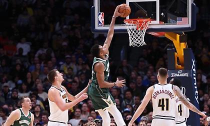 «Διπλό» μέσα στο Ντένβερ για τους Μπακς – Άγγιξε το triple-double ο Γιάννης!