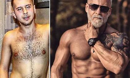 35άρης κανε τα πάντα για να μοιάζει με γυμνασμένο 60άρη!
