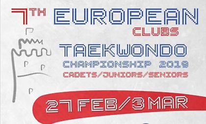 Tάε Κβο Ντο: Στη Θεσσαλονίκη το Ευρωπαϊκό Πρωτάθλημα Συλλόγων 2019, στην Αθήνα το Greece Open 2019