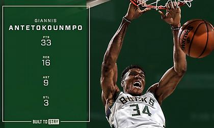 Η σαρωτική εμφάνιση του Αντετοκούνμπο (video)