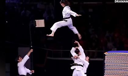Φαντασμαγορικό θέαμα» από την ομάδα Taekwondo της Νότιας Κορέας