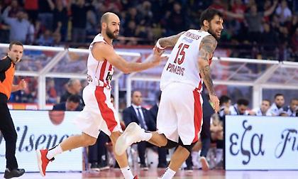 Ολυμπιακός: Πρώτοι σκόρερ – ξανά – ο Σπανούλης με τον Πρίντεζη