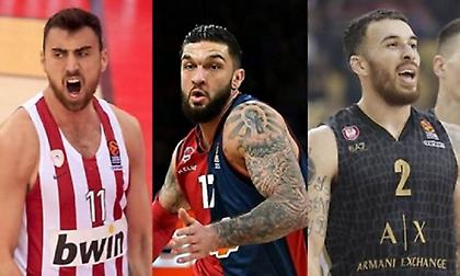 Οι «διπλοί» της Ευρωλίγκα μετά από 1/3 αγωνιστικής δράσης (πίνακες)