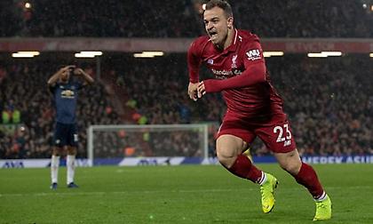 «Σκότωσε» τη Γιουνάιτεντ ο Σακίρι και η Λίβερπουλ παραμένει κορυφή