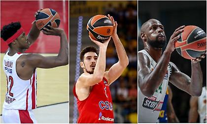 ΤΣΣΚΑ: Η πιο εύστοχη στις βολές, πολύ χαμηλά Παναθηναϊκός και Ολυμπιακός! (πίνακες)