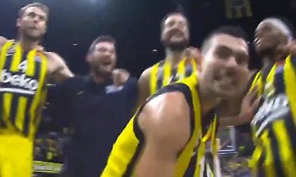 Τρελοί πανηγυρισμοί από τους παίκτες της Φενέρ μετά τη νίκη επί της ΤΣΣΚΑ (video)