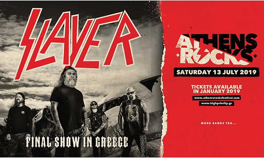 Το πρώτο AthensRocks  φέρνει για τελευταία φορά στην Ελλάδα τους Slayer!
