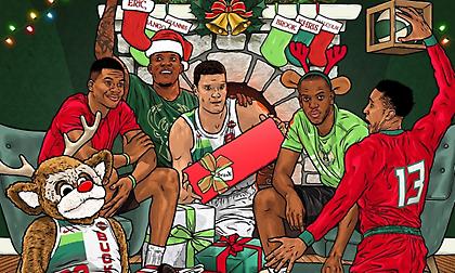 Ευχήθηκαν στα ελληνικά οι Μπακς (pics)