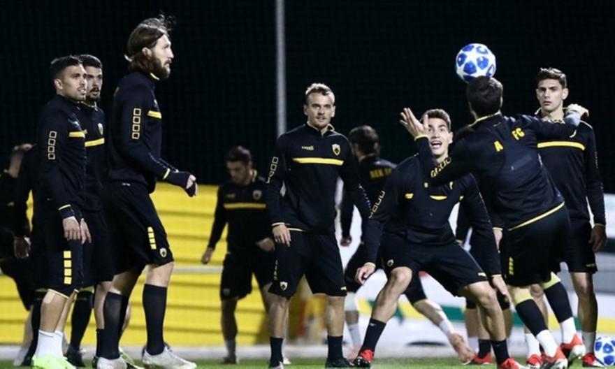 Με τρεις απουσίες η προπόνηση της ΑΕΚ