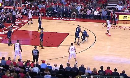 Ξάπλωσε τον αντίπαλό του ο Χάρντεν στο Top 10 (video)