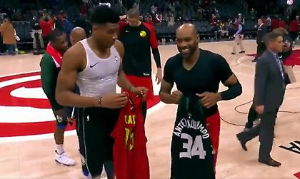 Άλλαξε φανέλες με τον Κάρτερ ο Αντετοκούνμπο (video)