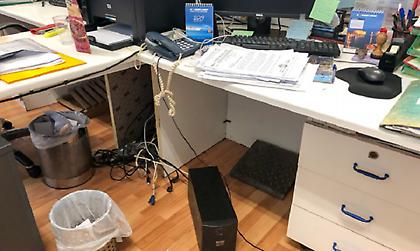 Διέρρηξαν τα γραφεία του Ναυτικού Ομίλου Χανιών (pics)