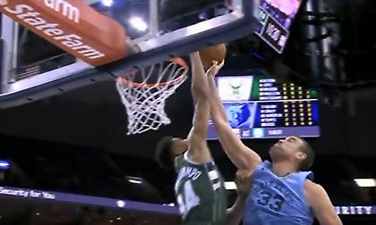 Γιάννης καρφώνει και ταπώνει στο Top 10 της ημέρας (video)