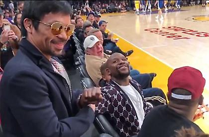 Η… άβολη συνάντηση Πακιάο-Μεϊγουέδερ σε αγώνα του ΝΒΑ (video)