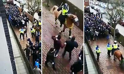 Φουλ ξύλο ανάμεσα στους οπαδούς της Μίλγουολ και της Έβερτον (videos)