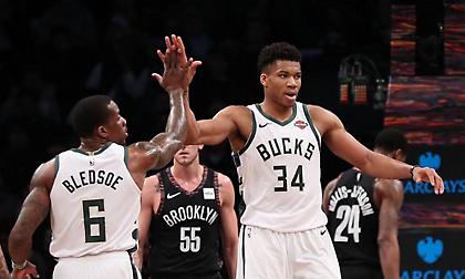 Ασταμάτητος Αντετοκούνμπο οδηγεί τους Μπακς