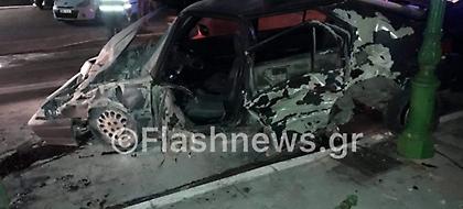 Χανιά: Νεκρός 32χρονος Σουηδός μετά από σφοδρή σύγκρουση -Σμπαράλια το αυτοκίνητο (pics)