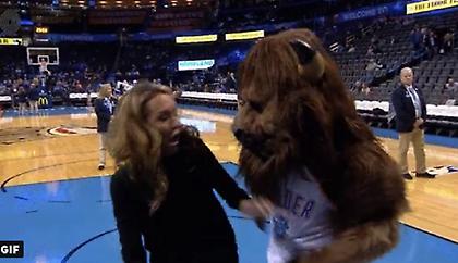 Κατατρόμαξε ρεπόρτερ η μασκότ των Θάντερ