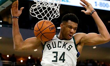 Ισοφάρισε ιστορικό ρεκόρ του Σακίλ ο Αντετοκούνμπο