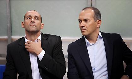 Στην προπόνηση του Ολυμπιακού οι Αγγελόπουλοι