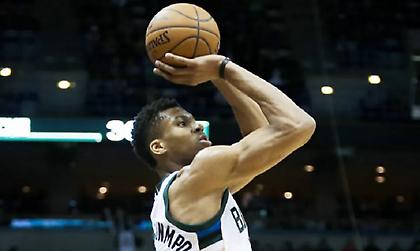 Αλματώδης πρόοδος στα ποσοστά του Αντετοκούνμπο στα τρίποντα