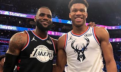 Η… αρχηγική φωτογραφία του Γιάννη με τον ΛεΜπρόν