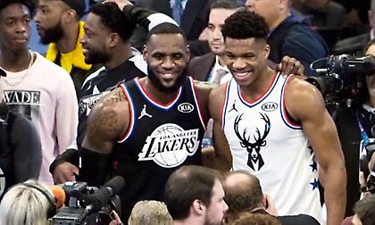 Αποθέωση του ΛεΜπρον στον Γιάννη: «Αγαπώ τα πάντα σε εσένα» (video)