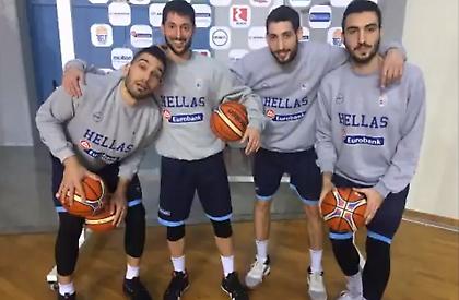 Το κάλεσμα των διεθνών του Προμηθέα και το πείραγμα στον… ψηλό Γκίκα (video)