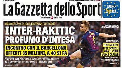 Gazzetta dello Sport: «Ένα βήμα από την Ίντερ ο Ράκιτιτς»