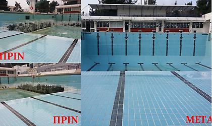 Ξανά σε λειτουργία το ανακαινισμένο Εθνικό κολυμβητήριο Θεσσαλονίκης (pics)