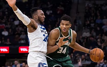 Το 42ο double-double του Αντετοκούνμπο (video)