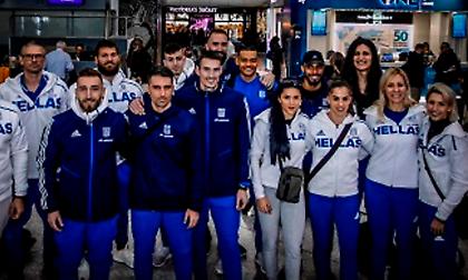 Με χαμόγελα αναχώρησαν οι αθλητές στίβου για Γλασκώβη