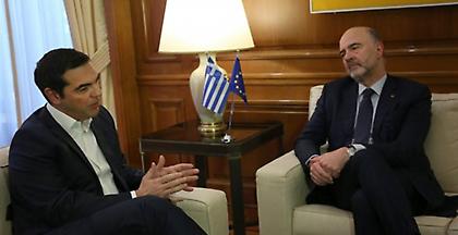 Τσίπρας - Μοσκοβισί: Η Ελλάδα είναι στο σωστό δρόμο