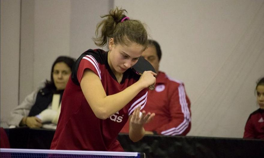 Η Τέρπου πρωταγωνίστρια την πρώτη μέρα του Πανελληνίου Πρωταθλήματος πινγκ πονγκ