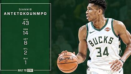 Οι καλύτερες στιγμές της σπουδαίας εμφάνισης του Γιάννη (video)