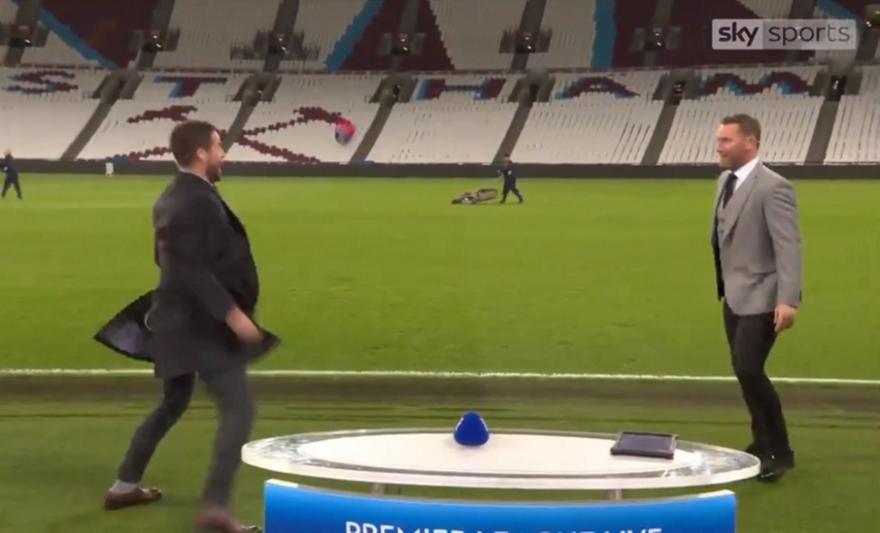 Νόλαν και Ρέντναπ έπαιζαν με το... σφουγγαράκι του μικροφώνου πριν βγουν στον αέρα του SkySports