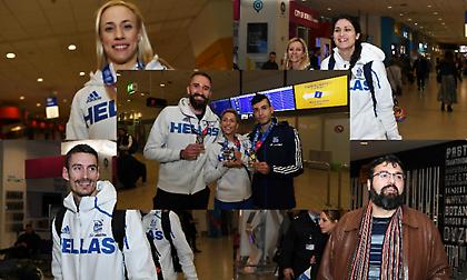 Έφτασε η ελληνική αποστολή που θριάμβευσε στη Γλασκώβη (pics)