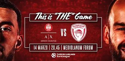 Αρμάνι Μιλάνο: «ΤΟ παιχνίδι απέναντι στον θρύλο Σπανούλη και τον μεγάλο Ολυμπιακό»