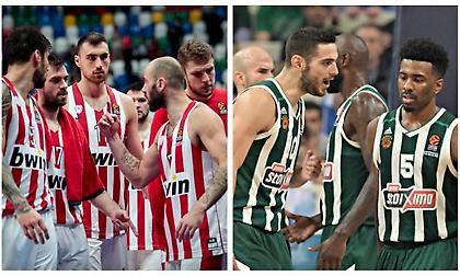 Ολυμπιακός-Παναθηναϊκός: Πρόγραμμα και πιθανές ισοβαθμίες στην Ευρωλίγκα!