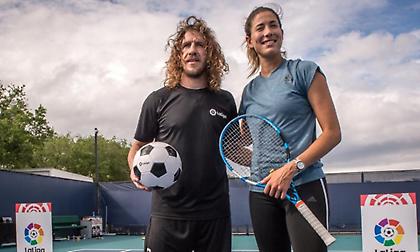 Παιχτάρα και στο τένις ο Πουγιόλ (video)