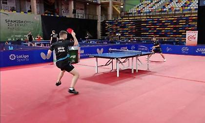 Στο ταμπλό Under 21 του ισπανικού Challenge ο Κορδούτης, στις θέσεις 9-16 του διπλού νέων Πετρής/Στά