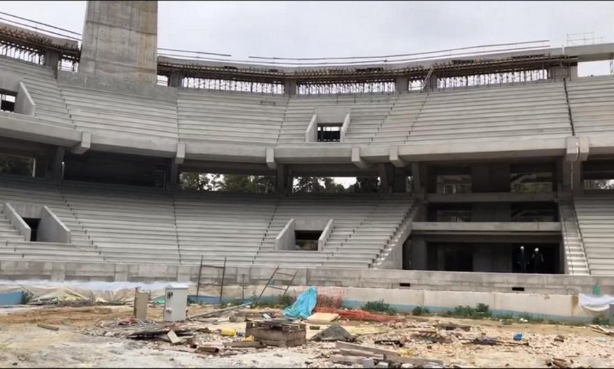 Συνεχίζονται έργα στη συννεφιασμένη Νέα Φιλαδέλφεια