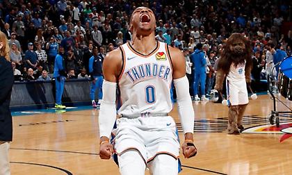 Απίστευτο triple-double από τον Γουέστμπρουκ!