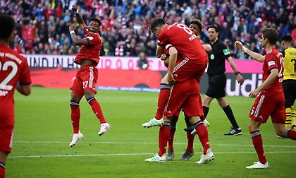 Η Μπάγερν απάντησε με δύο γκολ στο δοκάρι της Ντόρτμουντ (video)