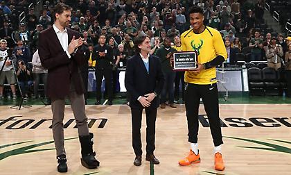 Καλύτερος Ευρωπαίος ο Αντετοκούνμπο