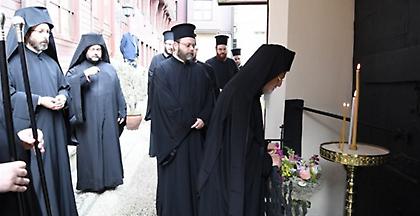 Τη μνήμη του προκατόχου του Γρηγορίου Ε τίμησε ο Βαρθολομαίος