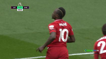 Το γκολ του Μανέ που άνοιξε το σκορ για τη Λίβερπουλ